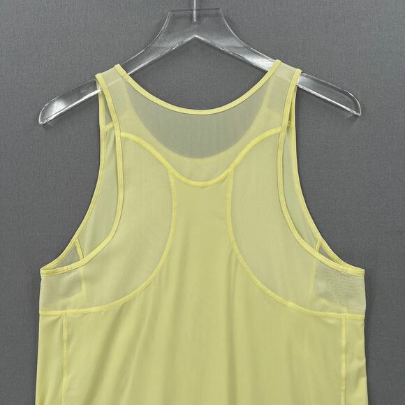 LULULEMON Sculpt Tank II Womens 6 8 Lemon Ice Yellow Mesh Crew Neck Wide Straps - Picture 9 of 14